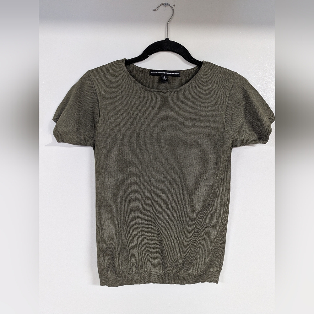 linda allard ellen tracy silk top Size Small